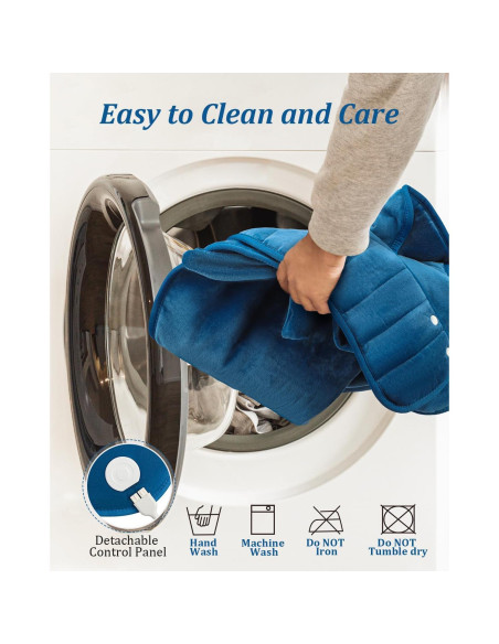 Almohadilla Térmica HOERMIGON 55.88x93.98cm 6 Calores Azul