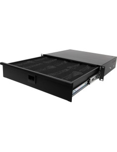 Cajón Rack Gator Rackworks 2U para 10 Micrófonos con Cerradura 2