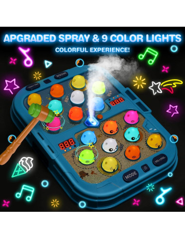 Juguete Educativo HopeRock para Niños 3-6 Años con 2 Martillos