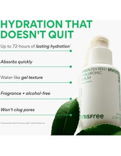 Suero Hialurónico Innisfree 80 ml con Té Verde y Niacinamida 2