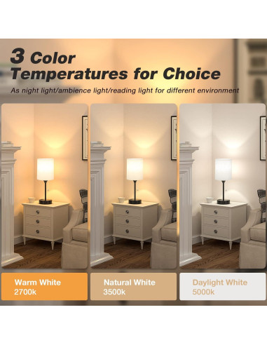 Lámpara de Mesita Dicoool 37.1cm 3 Modos de Color USB