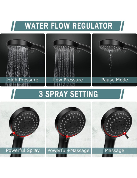 Cabezal de Ducha Filtrado Taiker YL-FSH, Alta Presión 15.24 cm