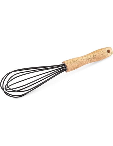 Batidor de Silicona 25.4 cm HusMait con Mango de Madera