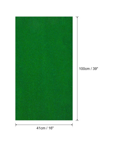 Alfombra de Césped Artificial MECCANIXITY 41x100 cm Verde Oscuro