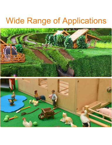 Alfombra de Césped Artificial MECCANIXITY 41x100 cm Verde Oscuro