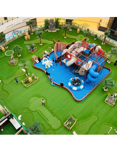 Alfombra de Césped Artificial MECCANIXITY 41x100 cm Verde Oscuro