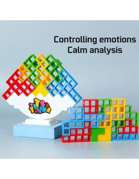 Juego de Bloques de Apilamiento ALKISTA 48 Pcs para 2 Jugadores