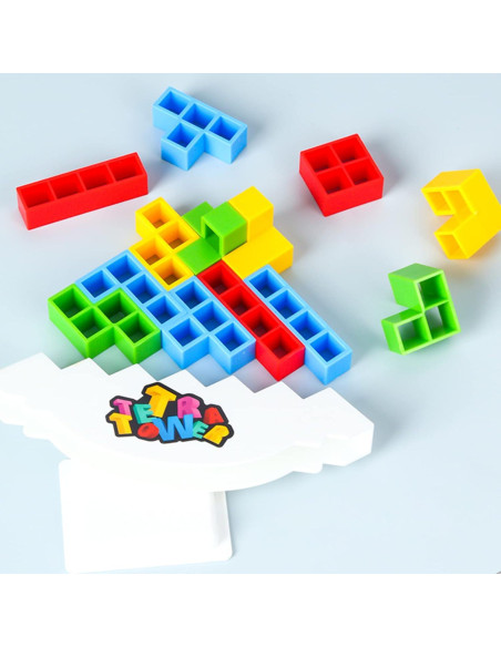 Juego de Bloques de Apilamiento ALKISTA 48 Pcs para 2 Jugadores