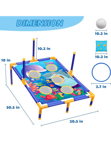 Juego de Lanzamiento de Bolsas de Frijoles Toyk 3 en 1 para Niños