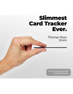 Tarjeta Rastreadora KeySmart MFI Bluetooth Ultra Delgado Negro 2