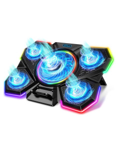 Base de Enfriamiento para Laptop AIMIUZI F13 con 5 Ventiladores