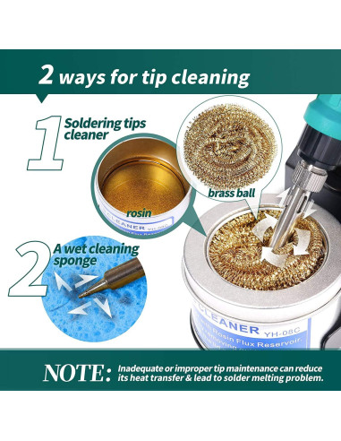 Estación de Soldadura Digital YIHUA 939D+ 75W Verde ESD