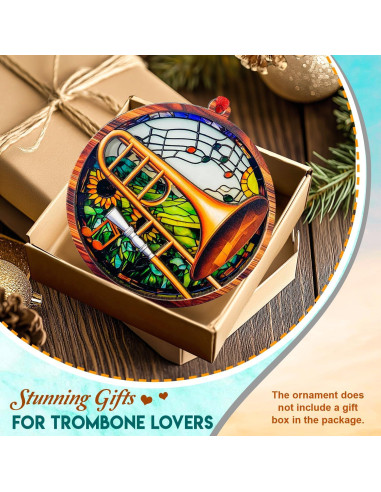 Adorno de Trompeta SUFA de Madera y Acrílico 2 Capas