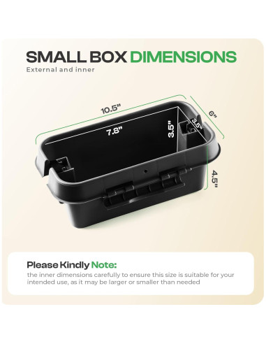 SockitBox Pequeña Negra - Caja Eléctrica a Prueba de Agua