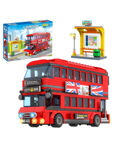 Conjunto de Bloques de Construcción Autobús de Londres 458 Pcs