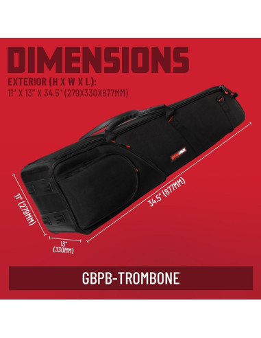 Bolsa Pro para Trombón Gator Allegro con Accesorios