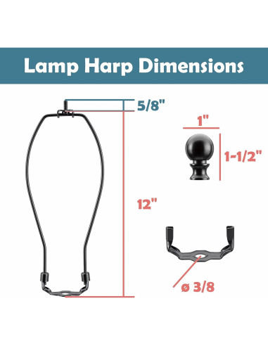 Soporte de Lámpara Aspen Creative 30,48 cm Negro Mate