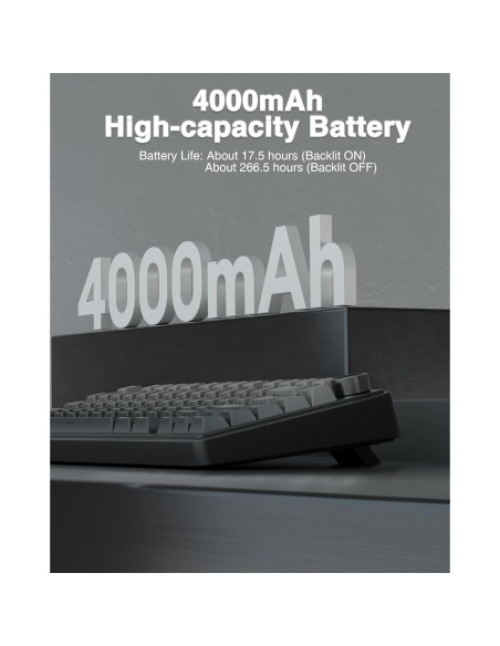 Teclado Mecánico Inalámbrico AULA F75 Pro 75% RGB Hot Swappable