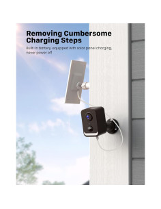 Cámara de Seguridad Inalámbrica Solar PEEIPM 1080P IP66 2