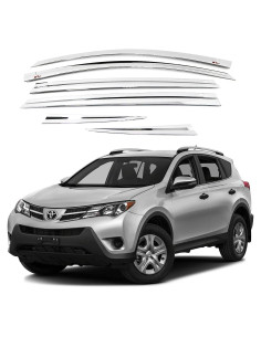 Deflectores de Ventana AUTOCLOVER Cromo para Toyota RAV4 2013-2018