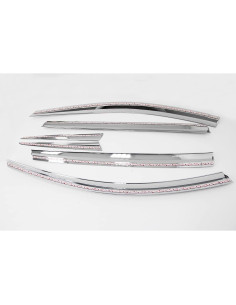 Deflectores de Ventana AUTOCLOVER Cromo para Toyota RAV4 2013-2018 2