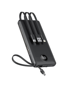 Cargador Portátil VEEKTOMX 10000mAh Carga Rápida USB-C Negro