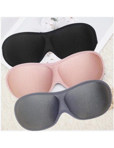 Máscara de Sueño 3D DKONXIA con Tapones - Bloqueo Total Luz