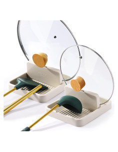 Soporte para Cucharas y Tapas AIERSA - Paquete de 2, 39.88 cm