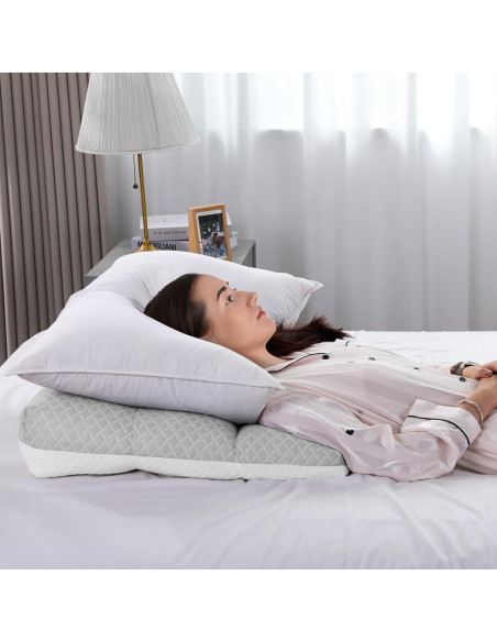 Almohada Elevadora de Piernas MABOZOO Ajustable 58.4x58.4 cm