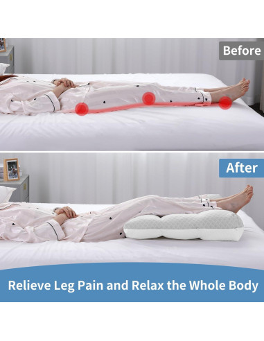 Almohada Elevadora de Piernas MABOZOO Ajustable 58.4x58.4 cm