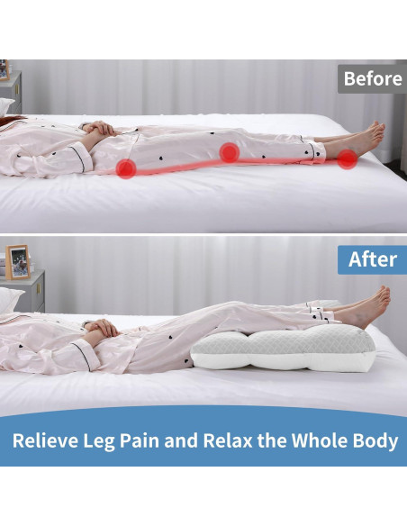 Almohada Elevadora de Piernas MABOZOO Ajustable 58.4x58.4 cm