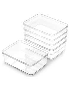 Contenedores de Almacenamiento BINO 5 Piezas Transparentes