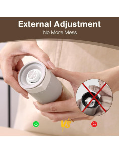 Juego de Molinillos de Sal y Pimienta Vucchini Manual 120g 2