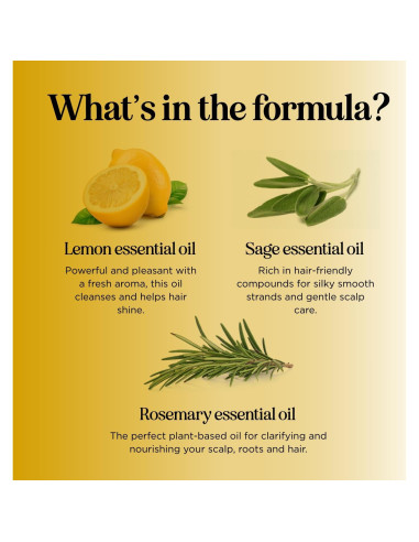 Champú Salvia Limón Sin Sulfatos 226g - Aclarador Cabello Graso