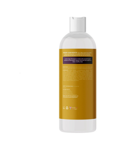 Champú Salvia Limón Sin Sulfatos 226g - Aclarador Cabello Graso