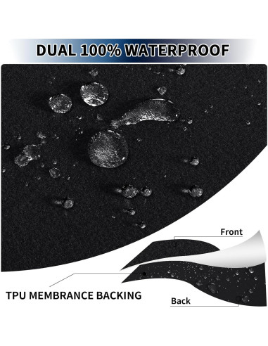 Funda de Cojín de Sofá PureFit 100% Impermeable Negro