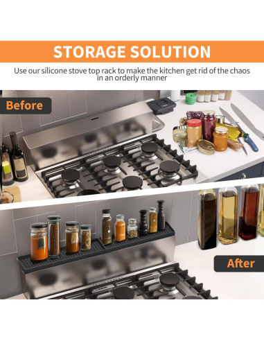 Estante Magnético BFONS 76 cm para Especias de Cocina