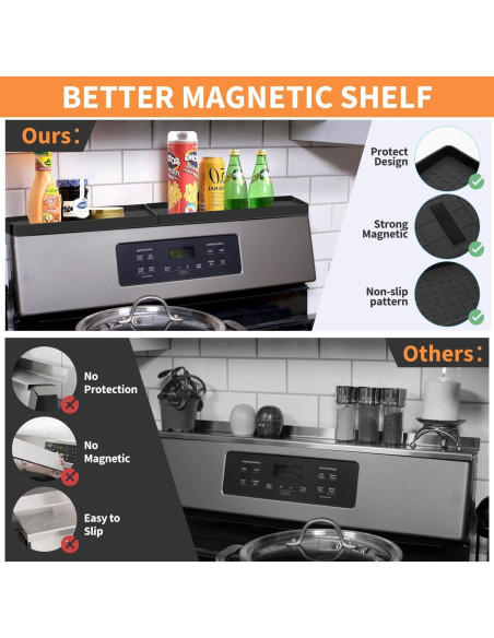 Estante Magnético BFONS 76 cm para Especias de Cocina