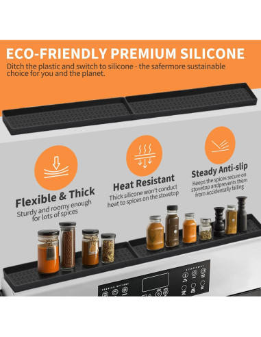 Estante Magnético BFONS 76 cm para Especias de Cocina