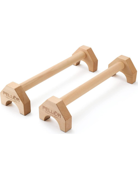 Soportes para Flexiones PELLOR de Madera 50cm Antideslizantes