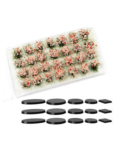 Arbustos Miniatura Flores Tuft Evemodel para Escenografía