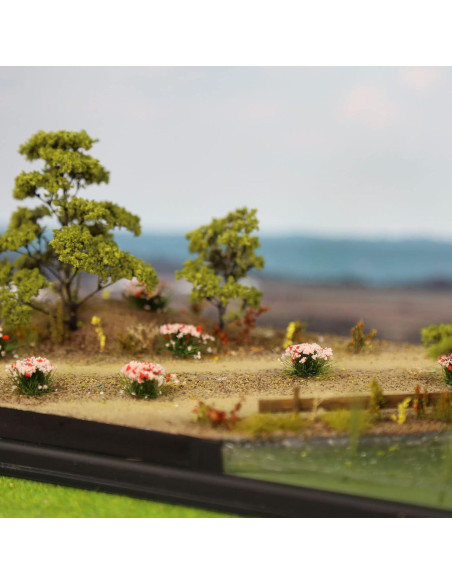 Arbustos Miniatura Flores Tuft Evemodel para Escenografía