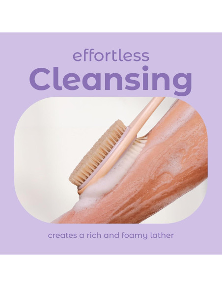 Cepillo de Espalda MainBasics Doble Cara Lavanda 41.91 cm