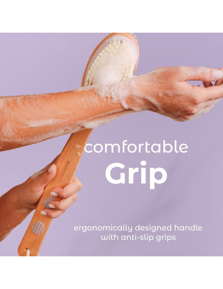 Cepillo de Espalda MainBasics Doble Cara Lavanda 41.91 cm