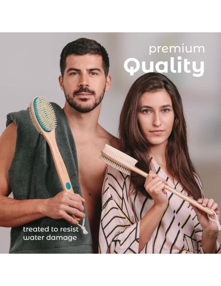 Cepillo de Espalda MainBasics Doble Cara Lavanda 41.91 cm