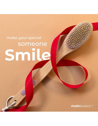 Cepillo de Espalda MainBasics Doble Cara Lavanda 41.91 cm