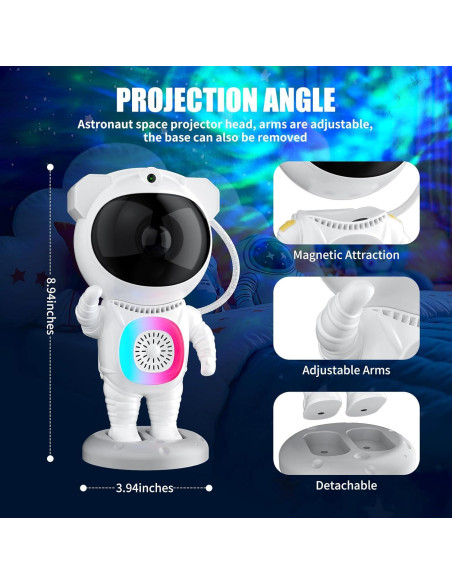 Proyector Galáctico Astronauta JN117 con Altavoz Bluetooth