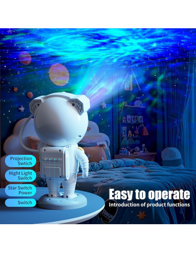Proyector Galáctico Astronauta JN117 con Altavoz Bluetooth