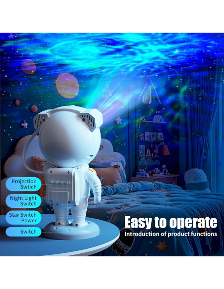 Proyector Galáctico Astronauta JN117 con Altavoz Bluetooth