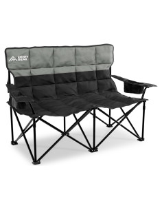 Silla de Camping Doble ZENTA GEAR Plegable 240 kg Acolchada